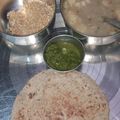kavya goel's cooksnap of when they made Kuttu parantha.