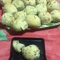 El cooksnap de Carol Diaz cuando hizo Pancitos saborizados de albahaca, cebolla, ajo y orégano.