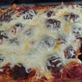 linsynor123's cooksnap of when they made Vermont Cheddar Stuffed Meatballs with baked spaghetti..