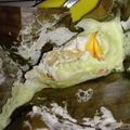 Cooksnap dari wahyu ip untuk resep Botok (pepes) Telur Asin #Dandelion