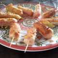 El cooksnap de 𝐄𝐦𝐦𝐢𝐭𝐚 <𝟑 cuando hizo Corn Dogs (Banderillas) 😍😉😋.