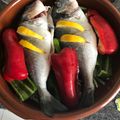 El cooksnap de irene M cuando hizo Dorada al horno con menestra de verduras.