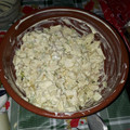 El cooksnap de Ruby Córdova cuando hizo Ensalada waldorf navideña.
