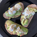 El cooksnap de laura cuando hizo Tosta de aguacate con queso de cabra.