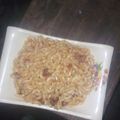 Umman Amir And Minaal 🎂🍜🍝's cooksnap of when they made Jollof macaroni nd beans.