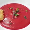 El cooksnap de Disfruta cocinando con Fernando cuando hizo Salmorejo de remolacha.