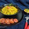Pratima Pradeep का कुकस्नैप जब उन्होंने सोया मिक्स वेज तहरी (soya mix veg tehri recipe in Hindi) बनाया था।