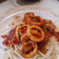 El cooksnap de Gabriela Vuillermoz cuando hizo Calamares en tuco con fideos Calamares!.