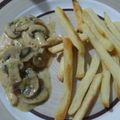 El cooksnap de Barbara cuando hizo Pechugas de pollo al champiñón.