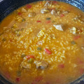 El cooksnap de Teresa Macias cuando hizo Paella de pollo y verduras.