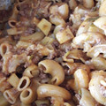 El cooksnap de Melissa Gonzalez cuando hizo Guiso de fideos, carne y salchi parrillera.