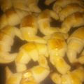 El cooksnap de Araceli paez cuando hizo Medialunas con harina para pizza y aceite.