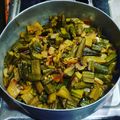 Polly Basu का कुकस्नैप जब उन्होंने कुरकुरी भिंडी (Kurkuri Bhindi recipe in hindi) बनाया था।