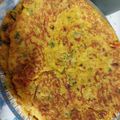 Naila Asif's cooksnap of when they made Besan ka paratha.