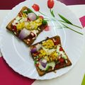 chaitali ghatak का कुकस्नैप जब उन्होंने ब्रेड पिज़्ज़ा (bread pizza recipe in Hindi) बनाया था।