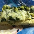 El cooksnap de Claudia cuando hizo Tarta de verduras con “masa” de coliflor (sin harina).