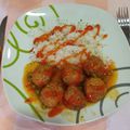 El cooksnap de Rocio cuando hizo Albóndigas en salsa.