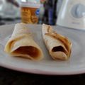 El cooksnap de Maria Eva Sini cuando hizo Panqueques relleno de Dulce de Leche.