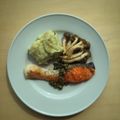 El cooksnap de miho cuando hizo Trucha a la manteca con alcaparras y puré de papas .