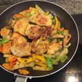 El cooksnap de Gloria Castillo cuando hizo Pollo con papas y pimientos.