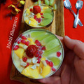 Mukti Bhargava's cooksnap of when they made Mango custard.