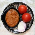 Deepa Paliwal का कुकस्नैप जब उन्होंने प्याज़ टमाटर की साऊथ इंडियन चटन(pyaz tamater ki south indian chutney recipe in hindi) बनाया था।