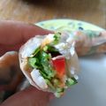 Mireya González's cooksnap of when they made Vietnamese summer rolls 🌈.