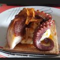 El cooksnap de Elena montiel martinez cuando hizo Montadito de pulpo con puré de patata en hojaldre.