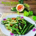 Cooksnap Hani Shaimi semasa beliau membuat Kacang Panjang Goreng Belacan Simple.