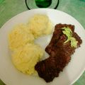 El cooksnap de Alejandra Paniagua Baez cuando hizo Churrasco con papas salteadas.