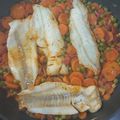 El cooksnap de Ari Rodriguez cuando hizo Colas de merluza en salsa jardinera.