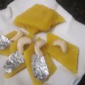 Barnali Debdas's cooksnap of when they made কাজু বরফি বা কাজু কাটলি (kaju barfi recipe in Bengali).