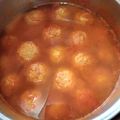El cooksnap de Ali Ponce Guzman cuando hizo Albóndigas en salsa roja.