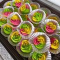 Cooksnap dari Viita Kartiika untuk resep Bolu Mawar Rainbow Kukus