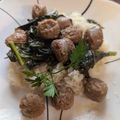 Laura Post's cooksnap of when they made Sauteed collard greens with sausage.