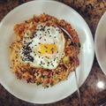 Cooksnap của Vũ Huyền khi họ làm theo món Cơm rang kimchi