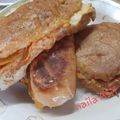 Naila Asif's cooksnap of when they made Anday wala burger.