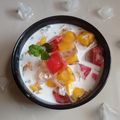 Cooksnap dari Indah Mei untuk resep Fruit jellyball🍡🍉 🥭 creamy milk🫗
