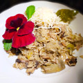 El cooksnap de Zaida TC @alquimiasfood cuando hizo Risotto de alcachofas y champiñones de aprovechamiento.