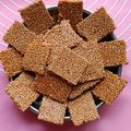 Sangita Vyas's cooksnap of when they made Til Gud Chikki - Sesame Chikki.