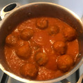 El cooksnap de araceli cuando hizo Albóndigas en salsa de tomate y pimiento.