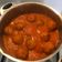 El cooksnap de araceli cuando hizo Albóndigas en salsa de tomate y pimiento.