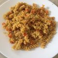 El cooksnap de Mipsiko cuando hizo Espirales de lentejas rojas con quinoa y verduras.