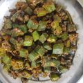 Mamta Bhandakkar's cooksnap of when they made फ्राय भेंडी मसाला (fry bhendi masala recipe in marathi).