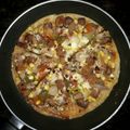 Debalina Sarkar Sutradhar's cooksnap of when they made চিকেন পিজ্জা (Chicken pizza recipe in Bengali).