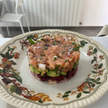 El cooksnap de Jesús Martínez cuando hizo Tartar de salmón ahumado y remolacha.