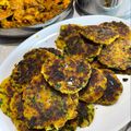 Genna's cooksnap of when they made Easy Aloo Spinach Tikki (potato spinach patties).