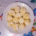 El cooksnap de ISA cuando hizo Huevos rellenos.(Thermomix).