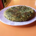 El cooksnap de Joa de Arriba cuando hizo Tortilla de espinacas, cebolla y queso.