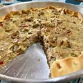 El cooksnap de Alicia Yunis cuando hizo Tarta de atún con aceitunas, puerro y cebolla.